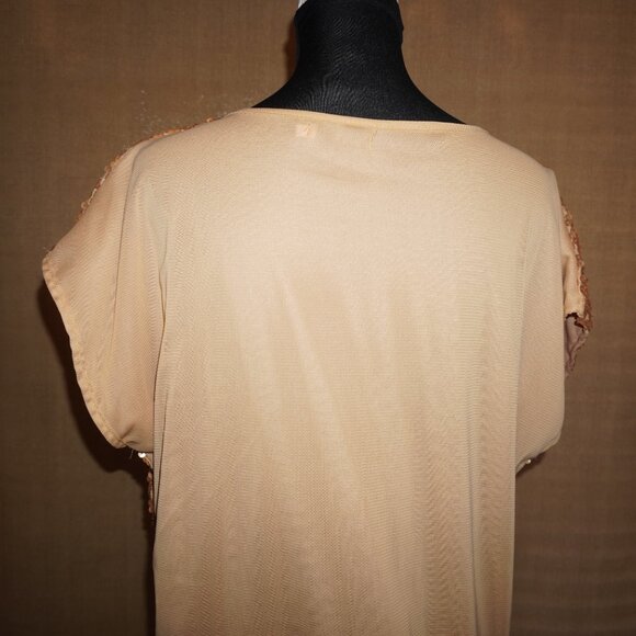 Pretty Guide - Gold Sequin Top Size XL - Picture 2 of 4
